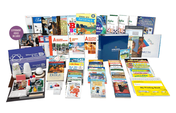 All-Subjects Package (ASP)Choose 4- or 5-DayYour complete homeschool year! This easy-to-order package contains everything you need to teach all subjects for one student for one year. Easily customizable online.Everything In One Package. Total Peace Of Mind.Instructor's GuideHistory/GeographyBibleRead-AloudsReadersLanguage ArtsSpelling (1-6)Handwriting (K-3)ScienceMathRequired ResourcesAvailable Add-onsHands-OnElectivesAdditional Items20% OFF* Entire Package!Includes:Sonlight Cares ™ $249 FREE+ FREE SHIPPINGLower 48 States