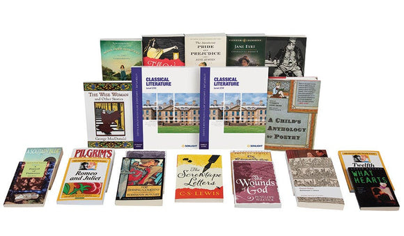 Classical LiteratureSonlight 230 CourseStories set mostly chronologically through history, mostly by British authors, you’ll travel from first-century Israel to World War II and beyond. An especially rich range of genres, with intellectually challenging books—coupled with delightful books.Age Range: 14-17Grade Range: 9-11