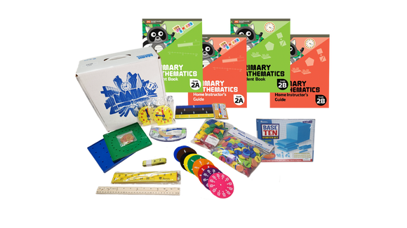 Singapore Primary Math 2022 Edition 2 with math manipulatives