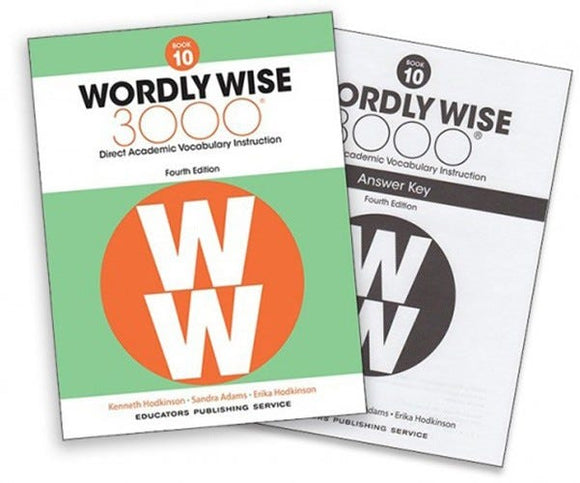 VocabularyYou can also choose from several optional workbooks, with assignments scheduled in the IG.Wordly Wise improves vocabulary andAnalogieshelps your student learn to reason. Analogies are part of college admission standardized testing, as well as helpful in overall communication.