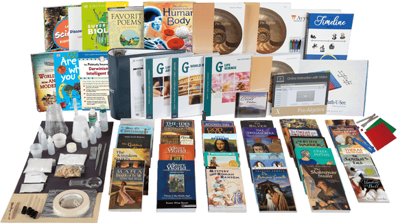 All-Subjects Package (ASP)Choose 4- or 5-DayYour complete homeschool year! This easy-to-order package contains everything you need to teach all subjects for one student for one year. Easily customizable online.Everything In One Package. Total Peace Of Mind.Instructor's GuideHistory/GeographyBibleRead-AloudsReadersLanguage ArtsSpelling (1-6)Handwriting (K-3)ScienceMathRequired ResourcesAvailable Add-onsHands-OnElectivesAdditional Items20% OFF* Entire Package!Includes:Sonlight Cares ™ $249 FREE+ FREE SHIPPINGLower 48 States