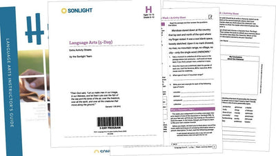 Extra Language Arts H Student Activity Sheets