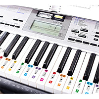 Color Piano Key StickersReusable color piano key and keyboard stickers for use with Piano Prodigy.