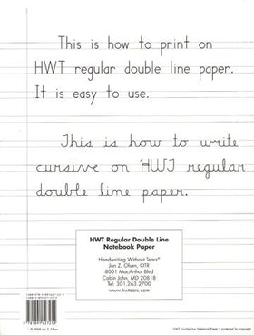 Lined Paper for approx. levels 2-3