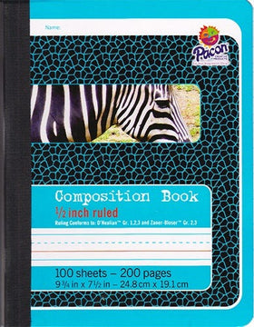 Lined Paper Composition Book for approx. levels 3-4