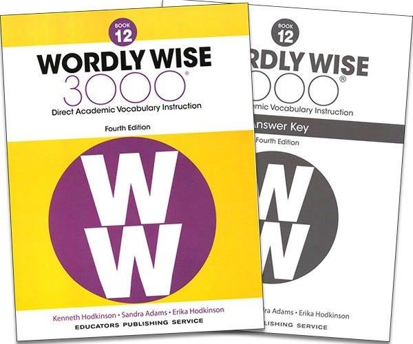 Wordly Wise 3000 Book 12 & Answer Key | Sonlight