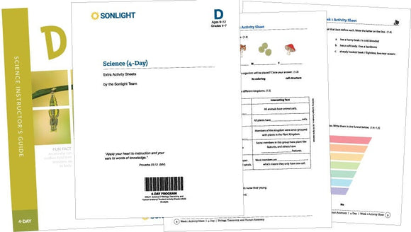 Extra Science D Student Activity Sheets