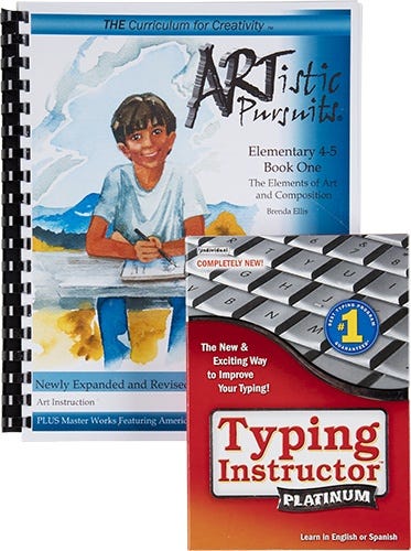 Electives FHelp your children explore new interests with art curriculum and build important skills with Typing Instructor. Â