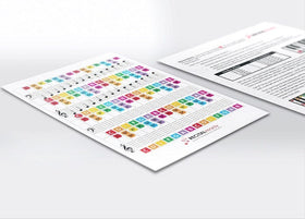Color Piano Key Stickers