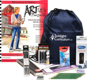ARTistic Pursuits Book 1 + Art Supplies Kit for High School