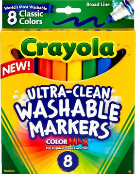 Crayola Ultra-Clean Washable Markers, Broad Line