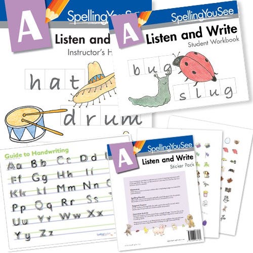 SpellingSpelling is included in Sonlight Language Arts programs through level 4. Spelling You See is included in our All-Subjects Packages for levels D-F. Browse all spelling products here.