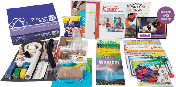 ScienceIn Sonlight Science K, young learners use real scientific practices as they explore rainforests, insects, reptiles, plants, and more.This homeschool science curriculum teaches your kindergartner to think like a scientist, building on their natural curiosity and appetite to explore the world around them. Sonlight Science K also includes an introduction to STEM topics including forces and matter, forming the basis of a lifetime of learning and application.Weekly, learners engage in STEM-based science experiments directly correlating to the literature and topics of study in the week's curriculum schedule. Engaging literature creates the foundation of the learning and then hands-on experiments allow your kindergartner to experience the scientific process in action.