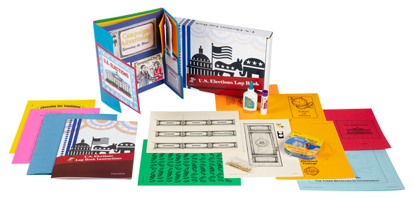 US Elections Lap BookThe US Elections - Lap Book Kit is a hands-on activity to help your student understand the election process in America. A great supplement for any US History and/or Government course.