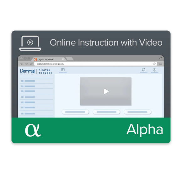 MUS1 -Alpha Online Instruction w/Video - Digital Code