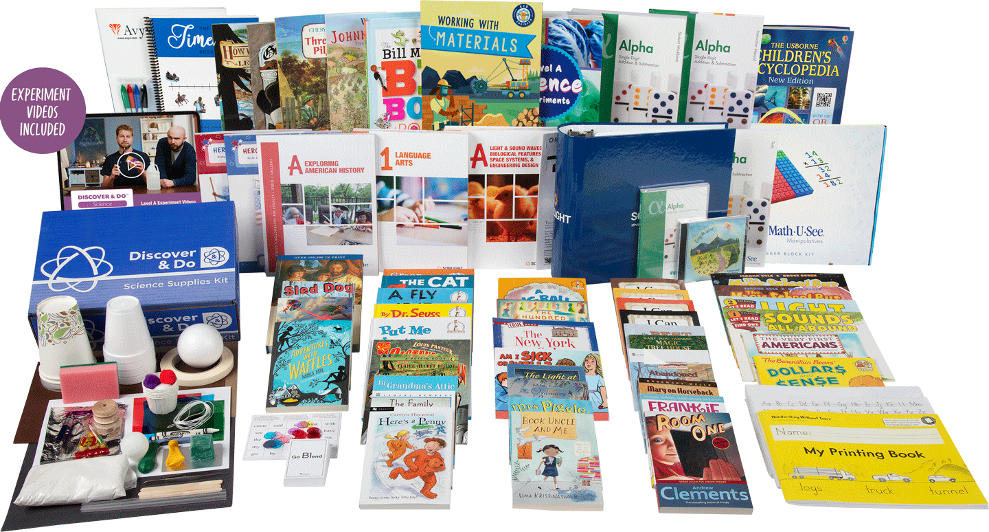 All-Subjects Package A - 1st Grade Homeschool Curriculum