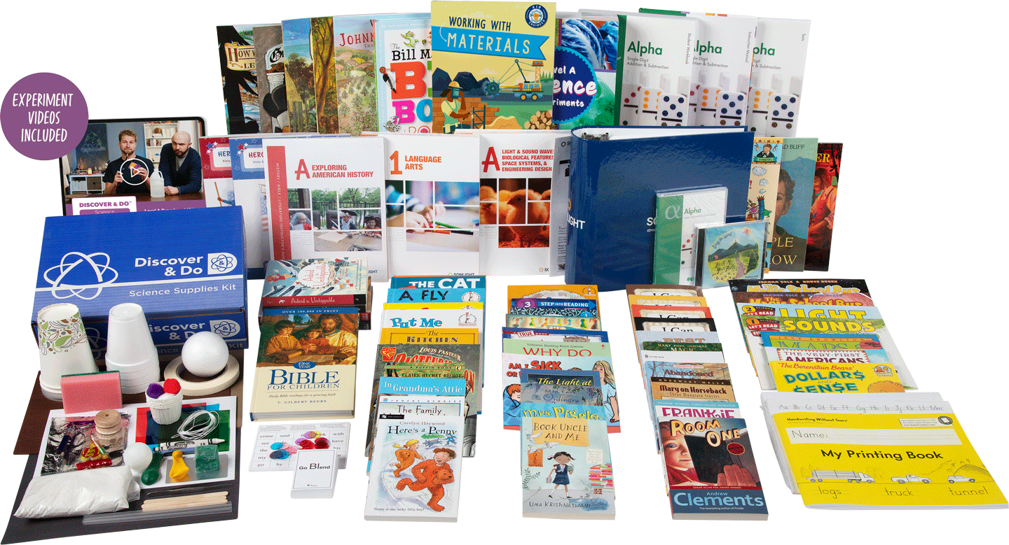All-Subjects Package A - 1st Grade Homeschool Curriculum