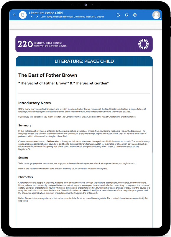 History/Bible 220 OnlinePro Instructor's Guide SetHistory of the Christian Church Age Range: 14-17Grade Range: 9-11