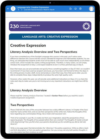 Literature 230 OnlinePro Instructor's Guide Set