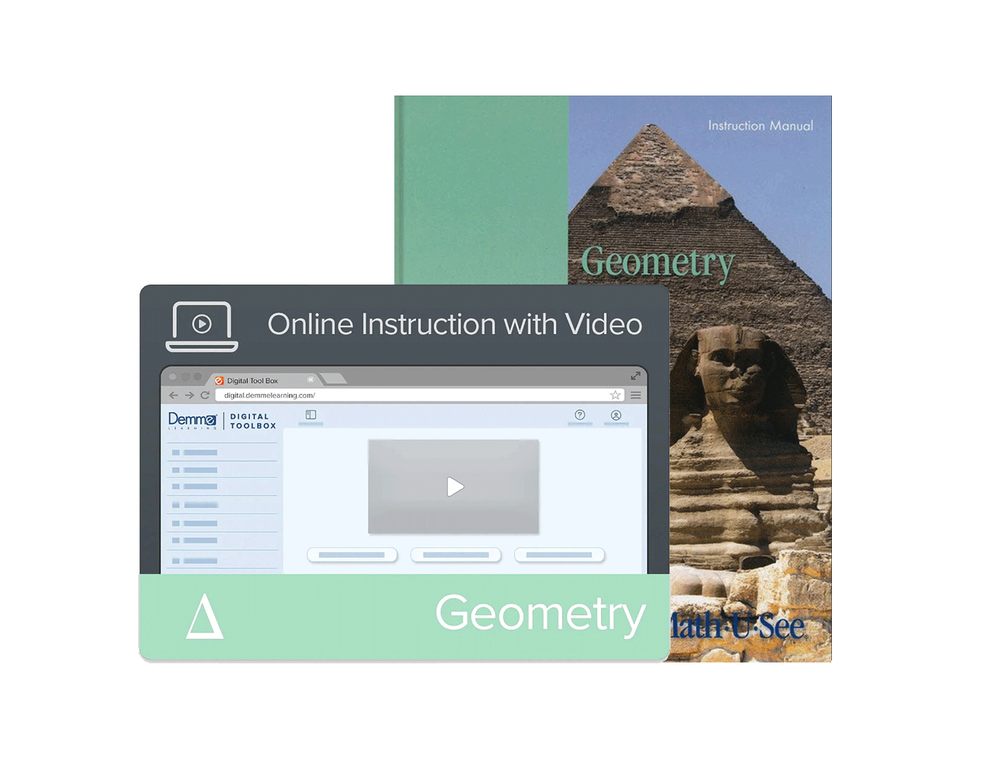 Math-U-See Geometry Instruction Manual + Online Instruction with Video