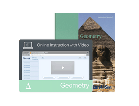 Math-U-See Geometry Instruction Manual + Online Instruction with Video