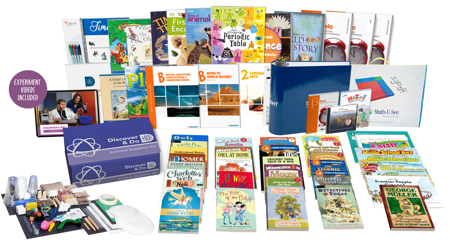 All-Subjects Package B - 2nd Grade Homeschool Curriculum
