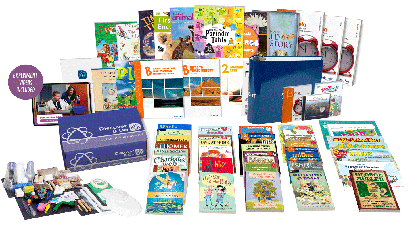 All-Subjects Package B - 2nd Grade Homeschool Curriculum