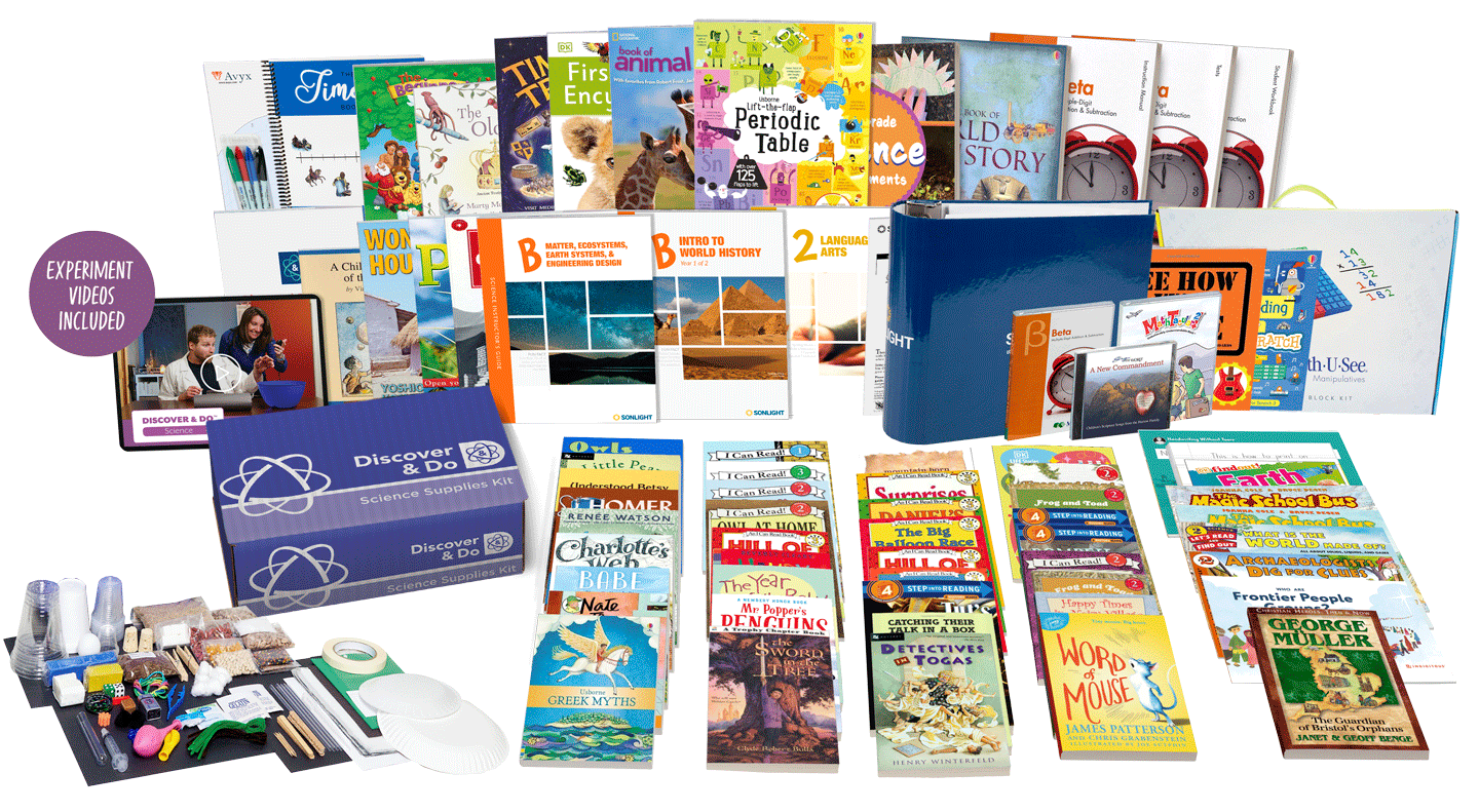 All-Subjects Package B - 2nd Grade Homeschool Curriculum - 0