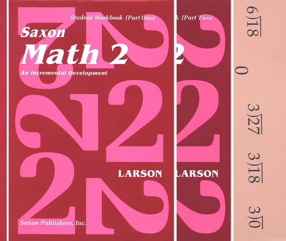 Saxon Math 2 Workbooks & Fact Cards (1st edition)