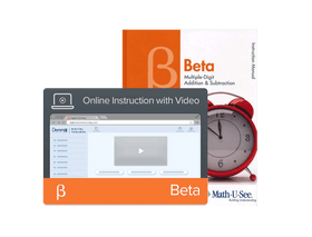 Math-U-See Beta Instruction Manual + Online Instruction with Video