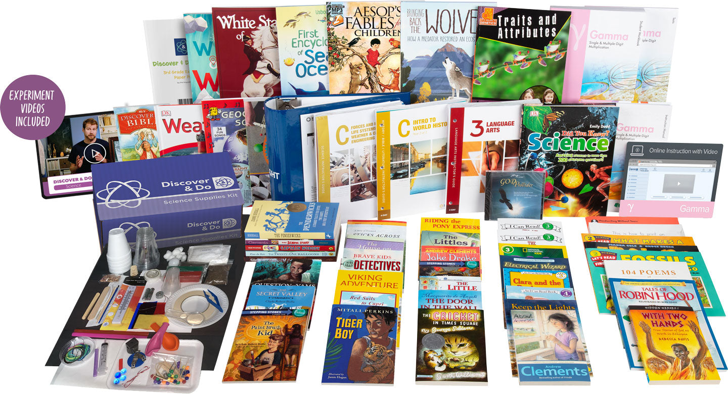 All-Subjects Package C - 3rd Grade Homeschool Curriculum