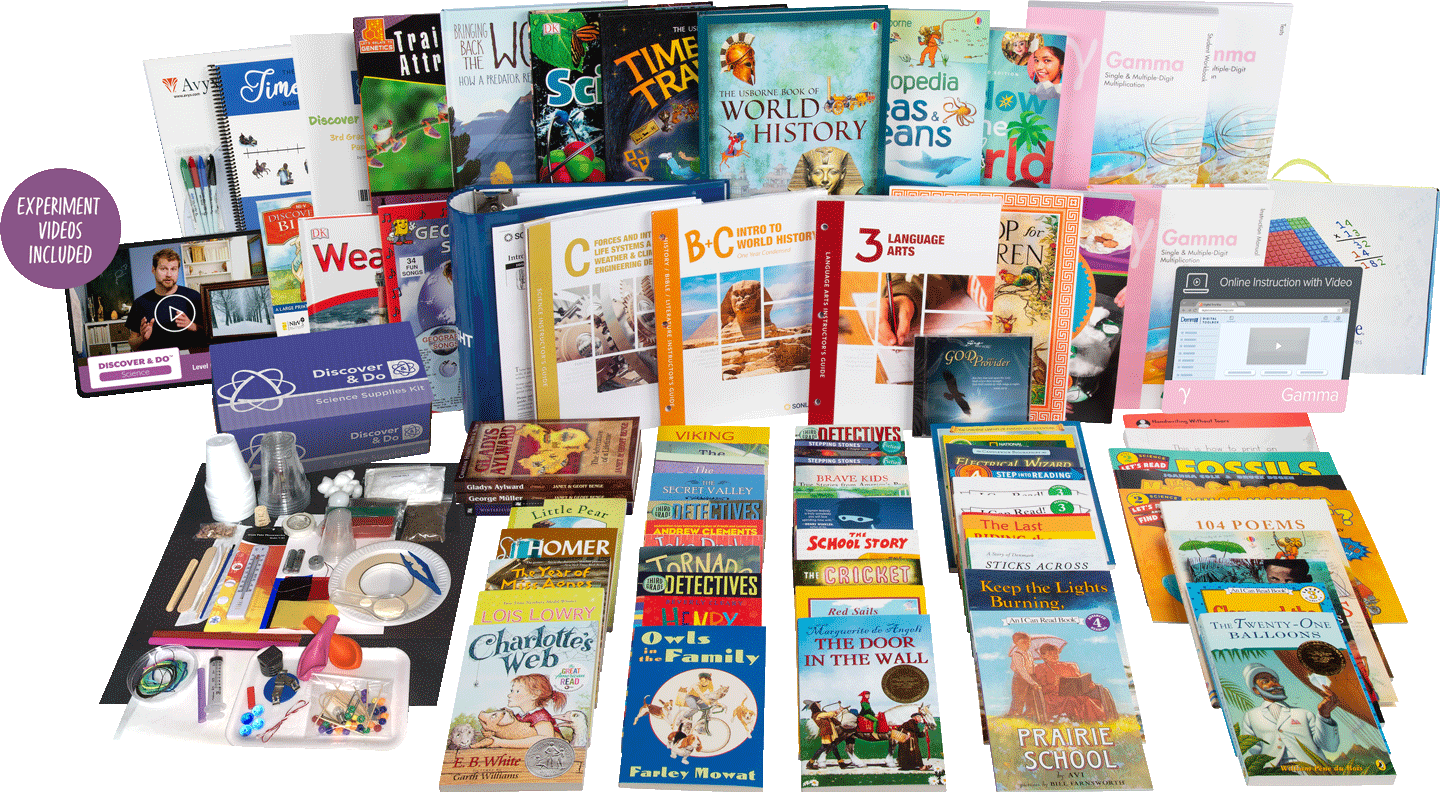 All-Subjects Package B+C - 3rd Grade Homeschool Curriculum