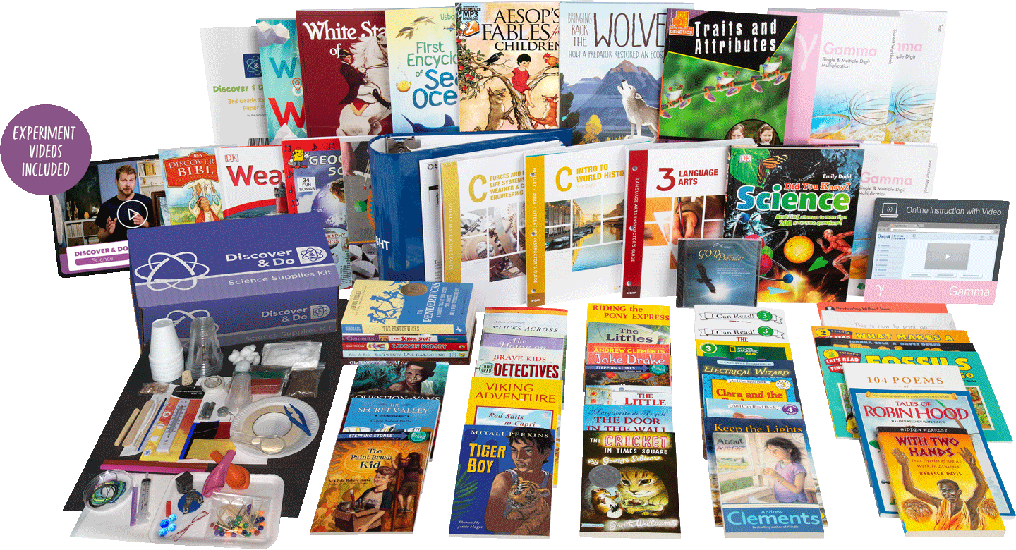 All-Subjects Package C - 3rd Grade Homeschool Curriculum