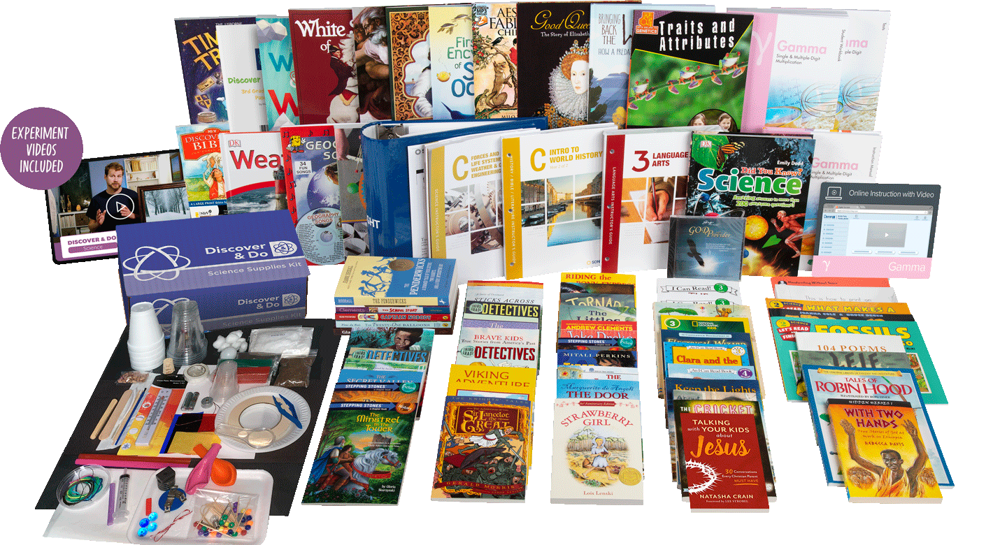 All-Subjects Package C - 3rd Grade Homeschool Curriculum