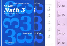 Saxon Math 3 Workbooks & Fact Cards (1st edition)