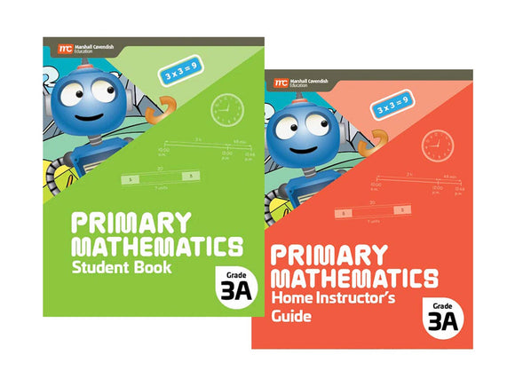 Singapore Primary Math 2022 Edition 3A Set