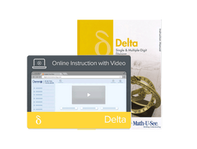 Math-U-See Delta Instruction Manual + Online Instruction with Video