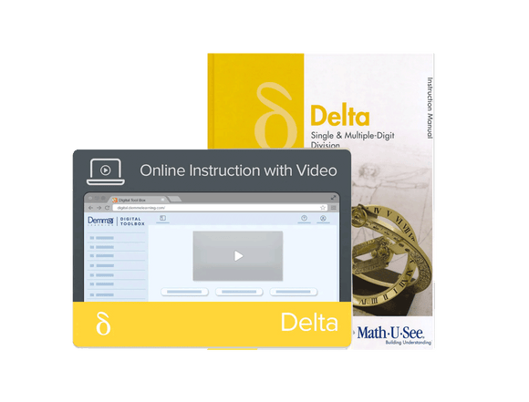 Math-U-See Delta Instruction Manual + Online Instruction with Video