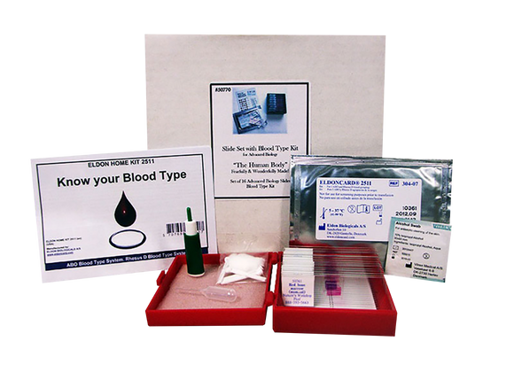 Slide Set with Blood Type Kit