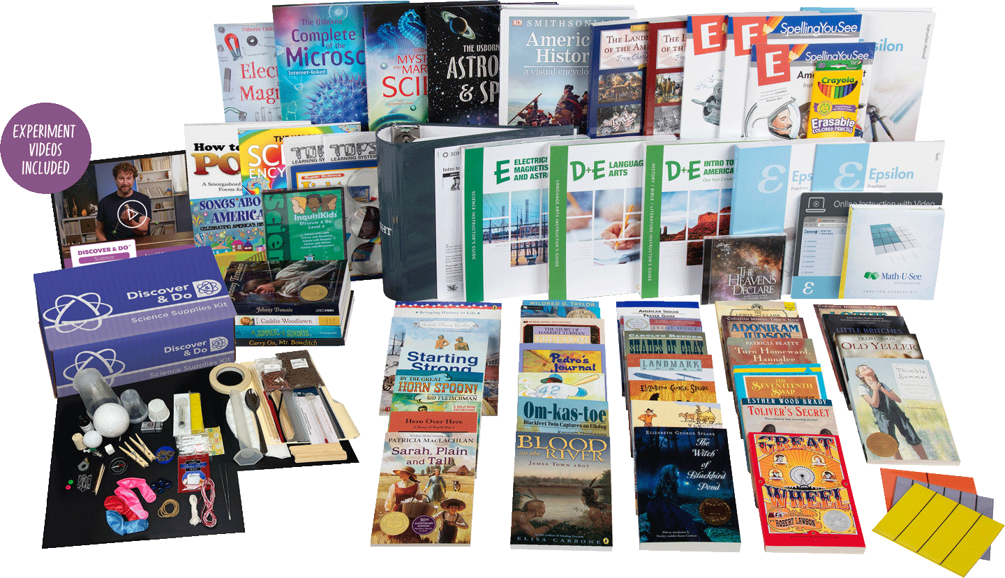 All-Subjects Package D+E - 5th Grade Homeschool Curriculum
