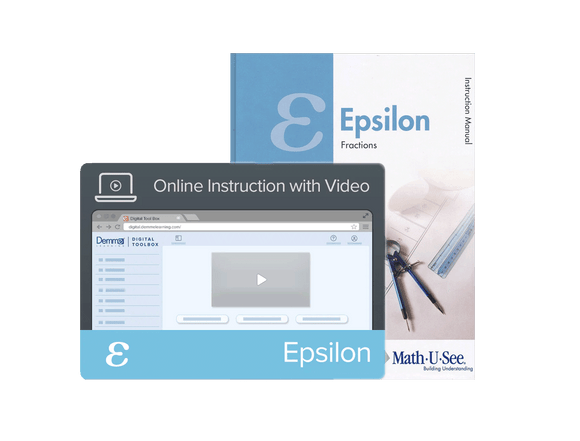 Math-U-See Epsilon Instruction Manual + Online Instruction with Video