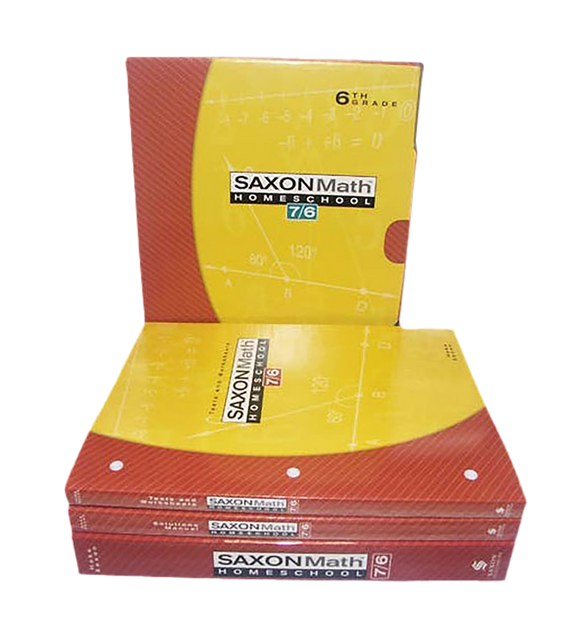 Saxon Math 7/6 Homeschool Kit (4th edition)