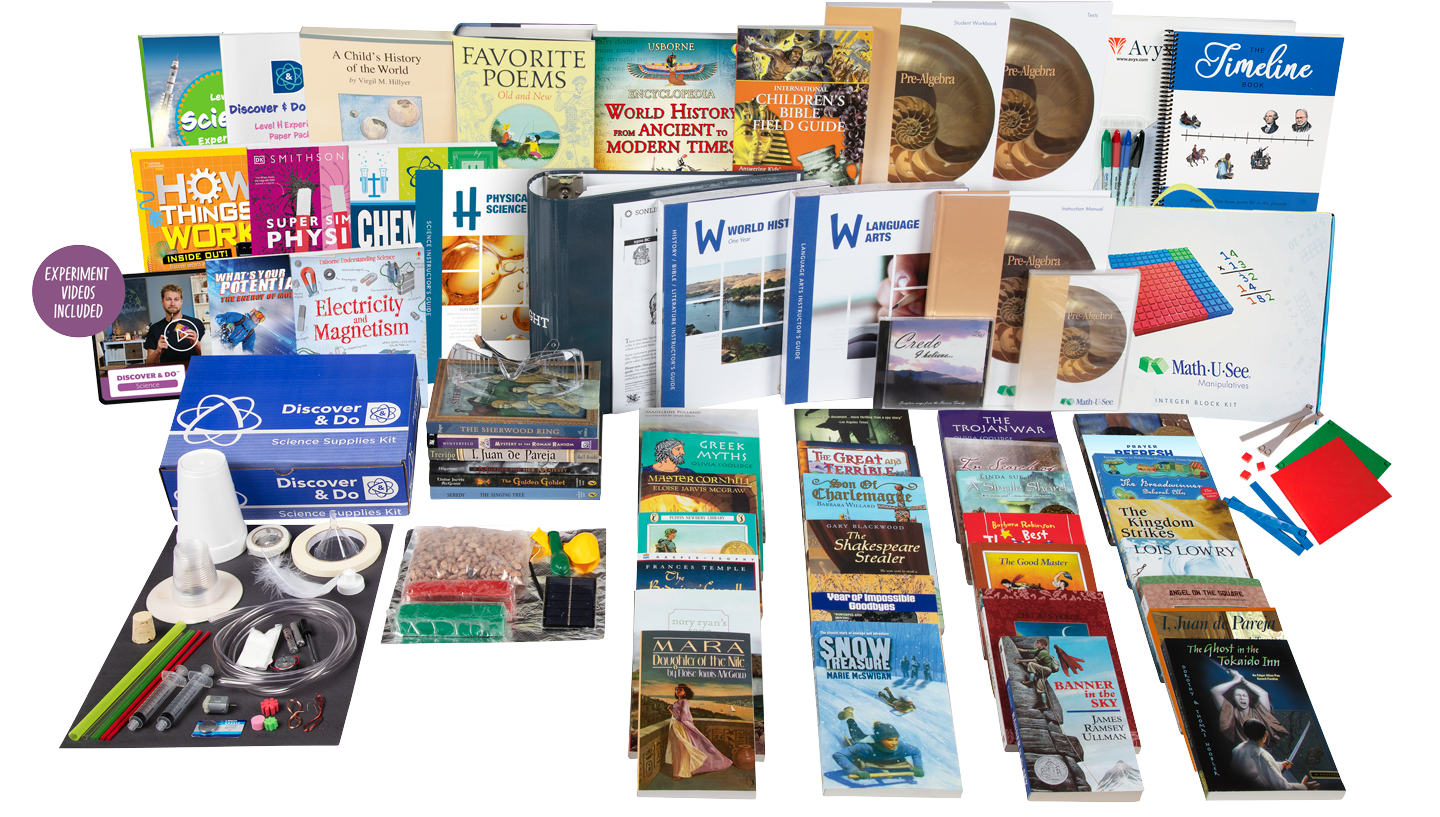 All-Subjects Package W - 7th Grade Homeschool Curriculum