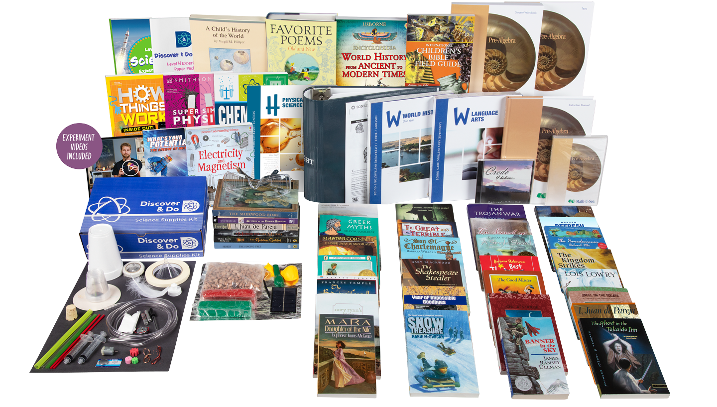 All-Subjects Package W - 7th Grade Homeschool Curriculum - 0