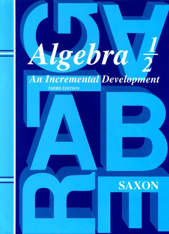 Saxon Algebra 1/2 Homeschool Kit (3rd edition)