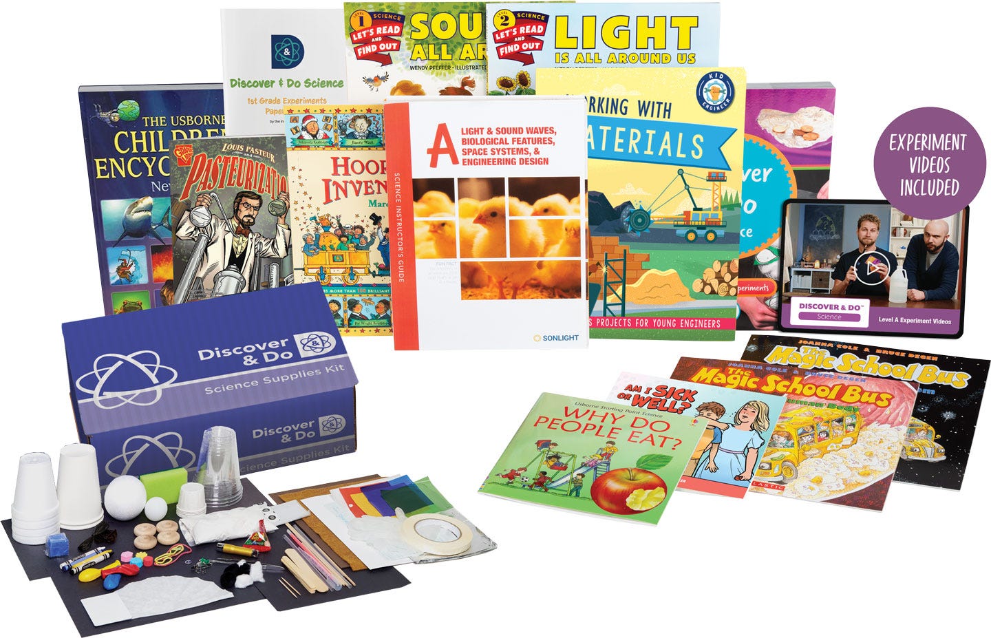 Science ALight and Sound Waves, Biological Features, Space Systems, and Engineering DesignThe natural Earth, human body, outer space, and animals. The scientific process with STEM hands-on experiments.Age Range: 6-8Grade Range: 1-3