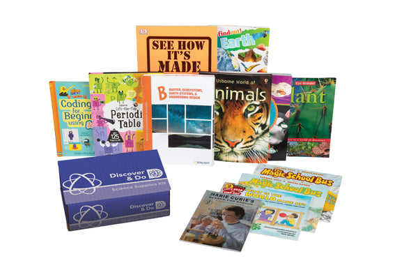 Matter, Ecosystems, Earth Systems, and Engineering DesignScience bStates of matter and elements, animals, plants, and the Earth.Age Range: 7-9Grade Range: 2-4