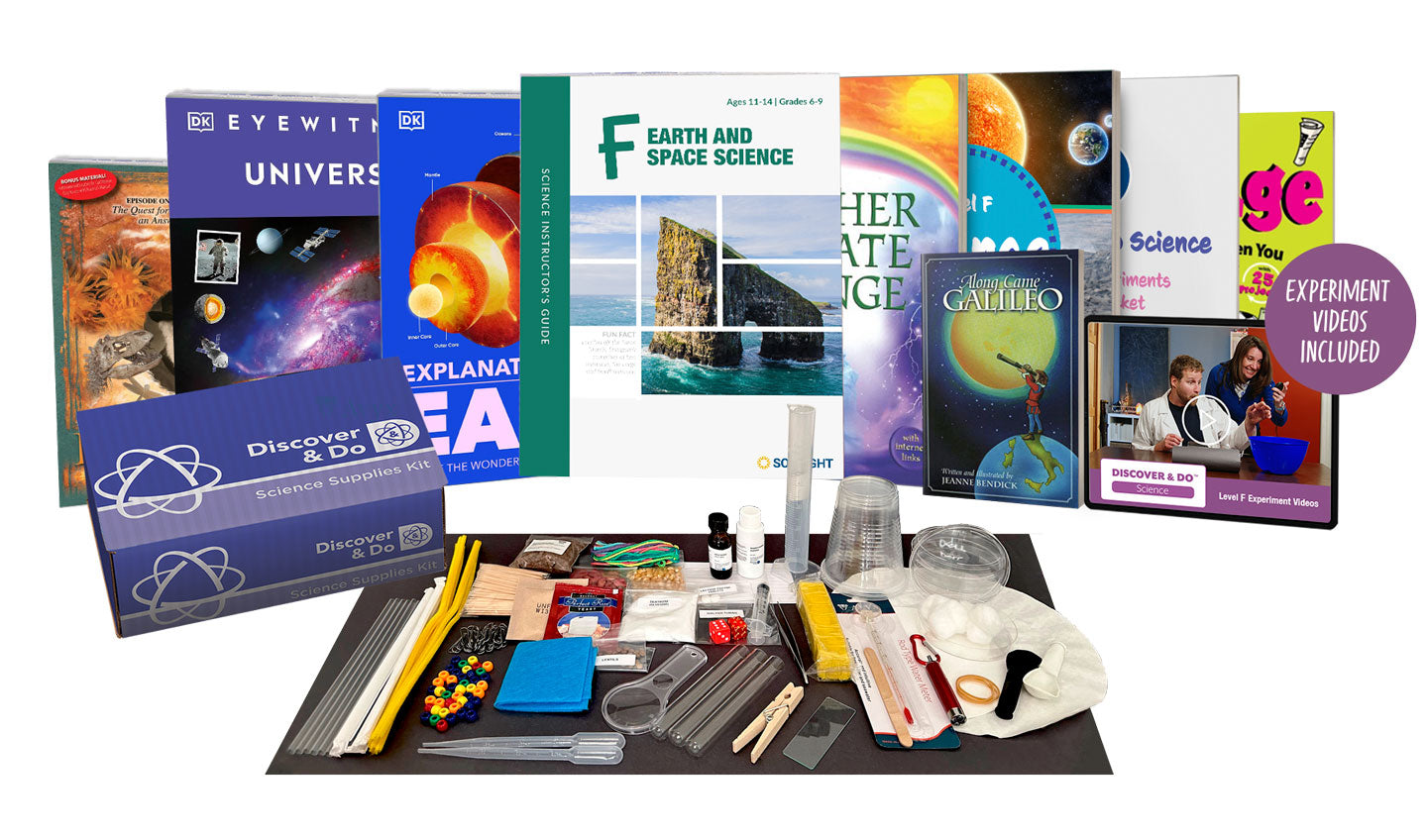 New for 2025!Science FEarth and Space ScienceWith hands-on STEM experiments, you can learn about climate, our complex universe, evolution and God's design, and the scientific process.Age Range: 11-14Grade Range: 6-9