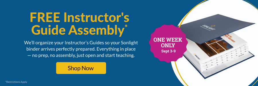 ONE WEEK ONLY: Free Instructor's Guide Assembly Service!