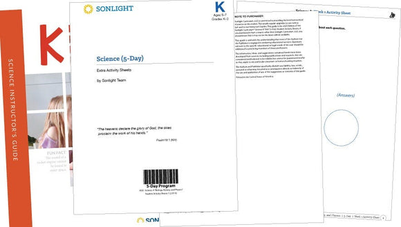 Extra Science K Student Activity Sheets